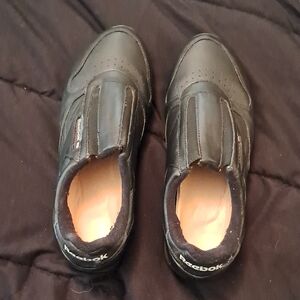 Reebok Women's Black Slip-On Sneakers